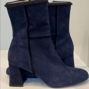 Ron White French navy boots. Size 38.